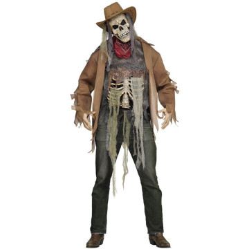 Déguisement Cowboy Wanted Zombie adulte Halloween taille unique