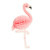 Flamand rose en papier alvéolé