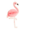 Flamand rose en papier alvéolé