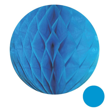 Boule alvéolée ballon turquoise 20 cm