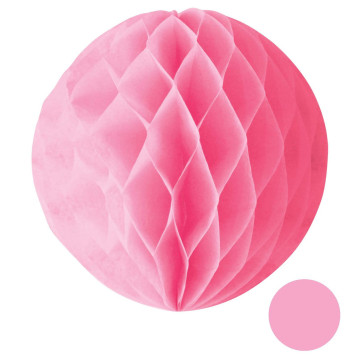 Boule alvéolée ballon rose 25 cm