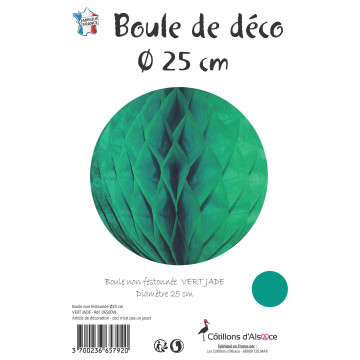 Boule alvéolée ballon vert d'eau 25 cm