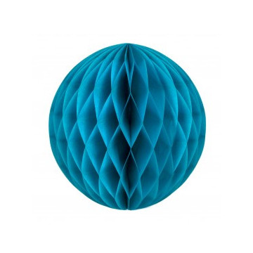 Boule alvéolée ballon turquoise 25 cm