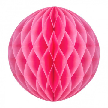 Boule alvéolée ballon rose 30 cm