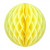 Boule alvéolée ballon jaune 30 cm