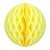 Boule alvéolée ballon jaune 30 cm Boule alvéolée ballon jaune 30 cm