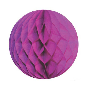 Boule alvéolée ballon fuschia 30 cm