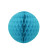 Boule alvéolée ballon turquoise 30 cm
