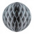 Boule alvéolée ballon gris 30 cm Boule alvéolée ballon gris 30 cm