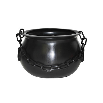 Chaudron de sorcière avec chaîne Halloween 25 cm