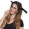 Serre-tête couteau de chasse ensanglanté Halloween