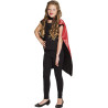 Cape enfant réversible rouge/noir Halloween 90 cm