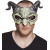 Masque Crâne de diable demi-visage en mousse Halloween