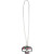 Collier Catrina forme tête de mort en métal Halloween