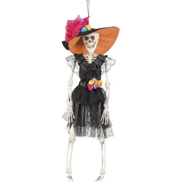 Suspension Squelette La Flaca Halloween 40 cm