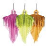 Suspension Fantôme squelette fluo Halloween 50 cm