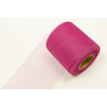 Rouleau de tulle fuschia 8 cm x 40 m