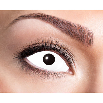 Lentilles œil blanc Halloween 8 mois