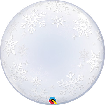 Ballon Bubble Flocon de neige 60 cm