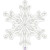 Ballon Etoile Flocon de neige 91 cm