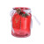 Photophore givre rouge avec baies rouges 9 x 7,5 cm Photophore givre rouge avec baies rouges 9 x 7,5 cm