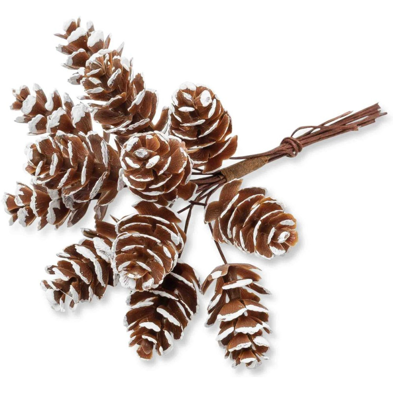 Lot De 36 Mini Pommes De Pin Naturelles Sur Fils - Pour Décorations Artisanales, Couronnes, Guirlandes (2.5 Cm)