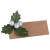 Lot de 8 marque-place Houx 9 x 5 cm