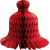 Déco alvéolée rouge géante 74 x 57 cm Déco alvéolée rouge géante 74 x 57 cm