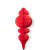 Déco alvéolée rouge pampille 50 x 10 cm Déco alvéolée rouge pampille 50 x 10 cm