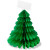 Lot de 3 sapins alvéolés marque-place vert 8 cm