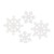 4 Flocons polystyrène blanc à assembler 15 cm 4 Flocons polystyrène blanc à assembler 15 cm