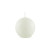 Bougie boule blanche paillettes blanches 7 cm