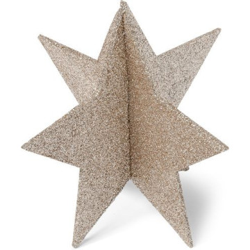 Etoile polystyrène cuivre à assembler 15 cm
