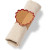 Lot de 8 ronds de serviettes Kraft bord rouge pailleté 23 x 7 cm Lot de 8 ronds de serviettes Kraft bord rouge pailleté 23 x 7 cm