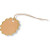 Lot de 8 étiquettes Kraft bord or pailleté 5,5 cm Lot de 8 étiquettes Kraft bord or pailleté 5,5 cm