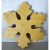 Flocon polystyrène or à assembler 25 cm Flocon polystyrène or à assembler 25 cm