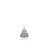 3 Bougies sapin pailletté argent 6,5 cm 3 Bougies sapin pailletté argent 6,5 cm