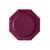 Lot de 8 assiettes à dessert plastiques réutilisables octogonales aubergine 16,5 cm Lot de 8 assiettes à dessert plastiques réutilisables octogonales aubergine 16,5 cm