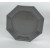 Lot de 8 assiettes à dessert plastiques réutilisables octogonales gris 16,5 cm Lot de 8 assiettes à dessert plastiques réutilisables octogonales gris 16,5 cm