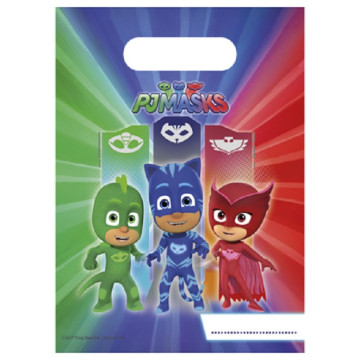 Lot de 6 sachets cadeaux Pyjamasques