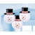 Lot de 3 Lanternes Bonhomme de neige D 24 cm