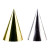 Lot de 4 chapeaux pointus Or/argent Lot de 4 chapeaux pointus Or/argent