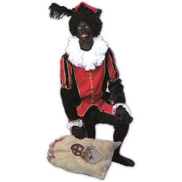 Déguisement Père fouettard adulte rouge et noir