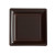 Lot de 8 assiettes à dessert réutilisables carrées chocolat 16,5 cm Lot de 8 assiettes à dessert réutilisables carrées chocolat 16,5 cm