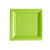 Lot de 8 assiettes à dessert réutilisables carrées vert anis 16,5 cm Lot de 8 assiettes à dessert réutilisables carrées vert anis 16,5 cm