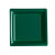 Lot de 8 assiettes à dessert réutilisables carrées vert foncé 16,5 cm Lot de 8 assiettes à dessert réutilisables carrées vert foncé 16,5 cm