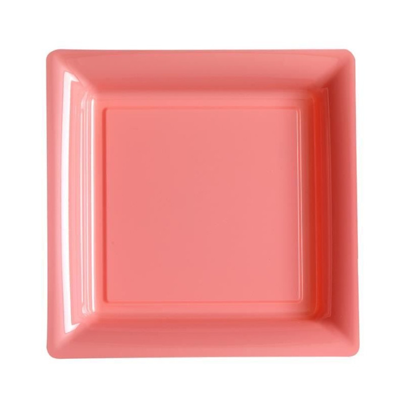 Assiettes Reutilisables Ensemble Assiettes Réutilisables Decorline 40 Pièces - Style Porcelaine Chinoise - Rose - Sans BPA Assiettes Réutilisables Fête