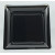 Lot de 8 assiettes réutilisables carrées ardoise 30,5 cm Lot de 8 assiettes réutilisables carrées ardoise 30,5 cm