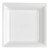 Lot de 8 assiettes plastiques réutilisables carrées blanc 30,5 cm Lot de 8 assiettes plastiques réutilisables carrées blanc 30,5 cm