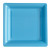 Lot de 8 assiettes plastiques réutilisables carrées bleu ciel 30,5 cm Lot de 8 assiettes plastiques réutilisables carrées bleu ciel 30,5 cm